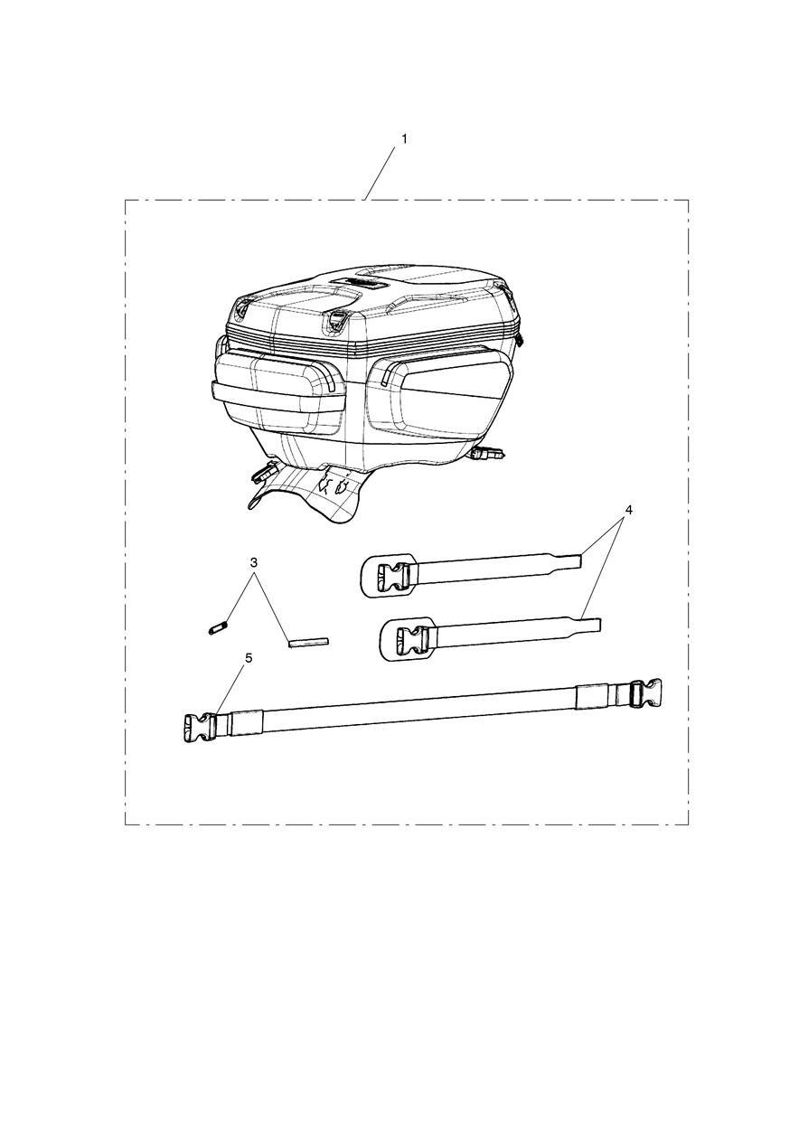 Tank Bag, 16-20L exploded diagram