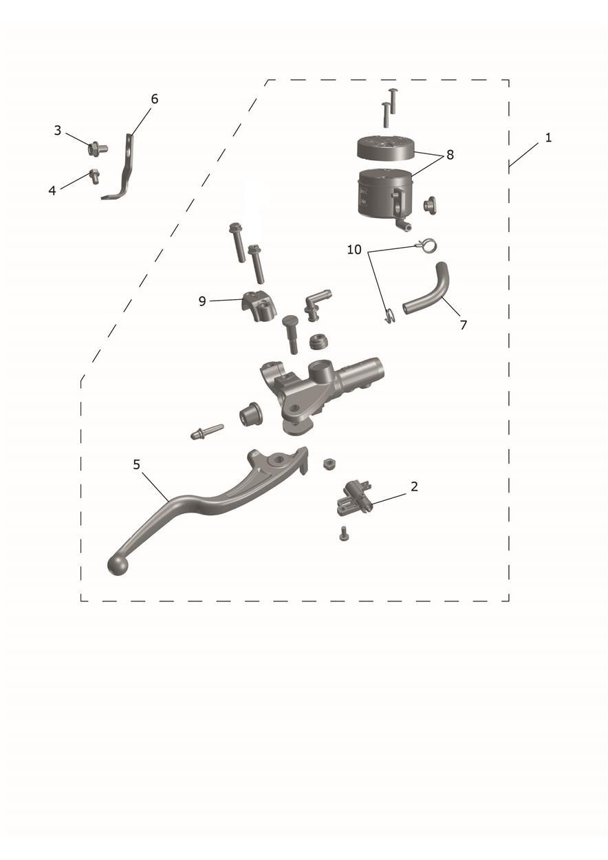 Front Master Cylinder exploded diagram