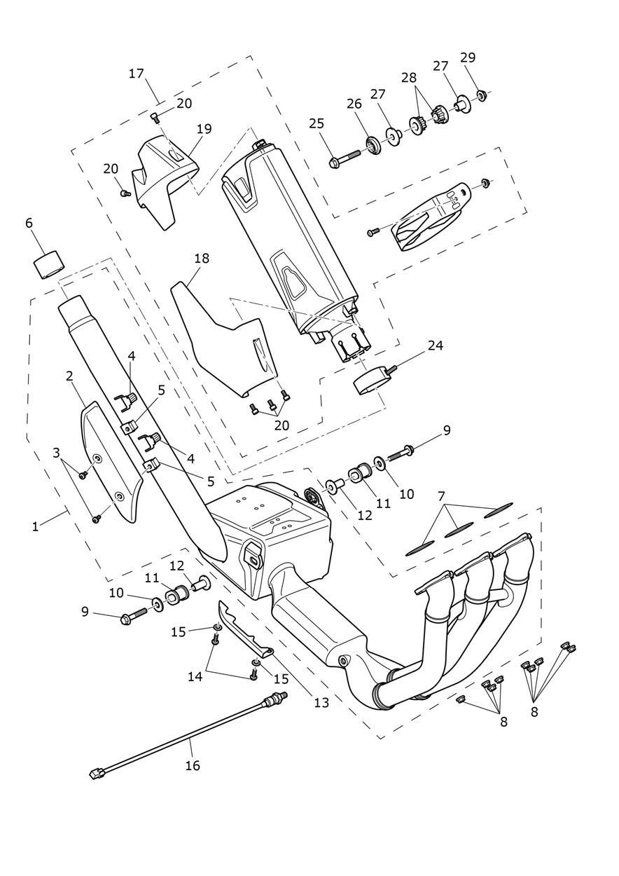 Exhaust System exploded diagram