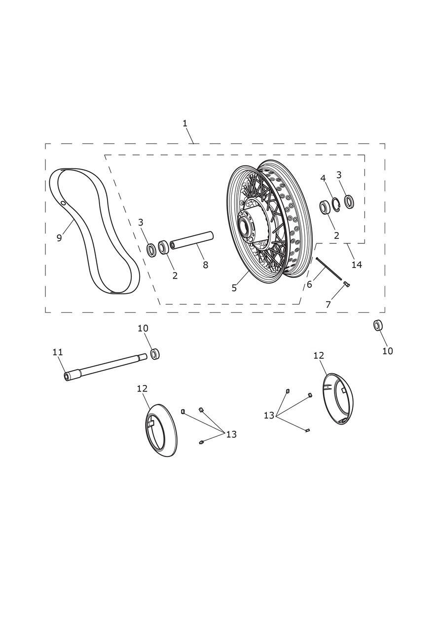Front Wheel exploded diagram