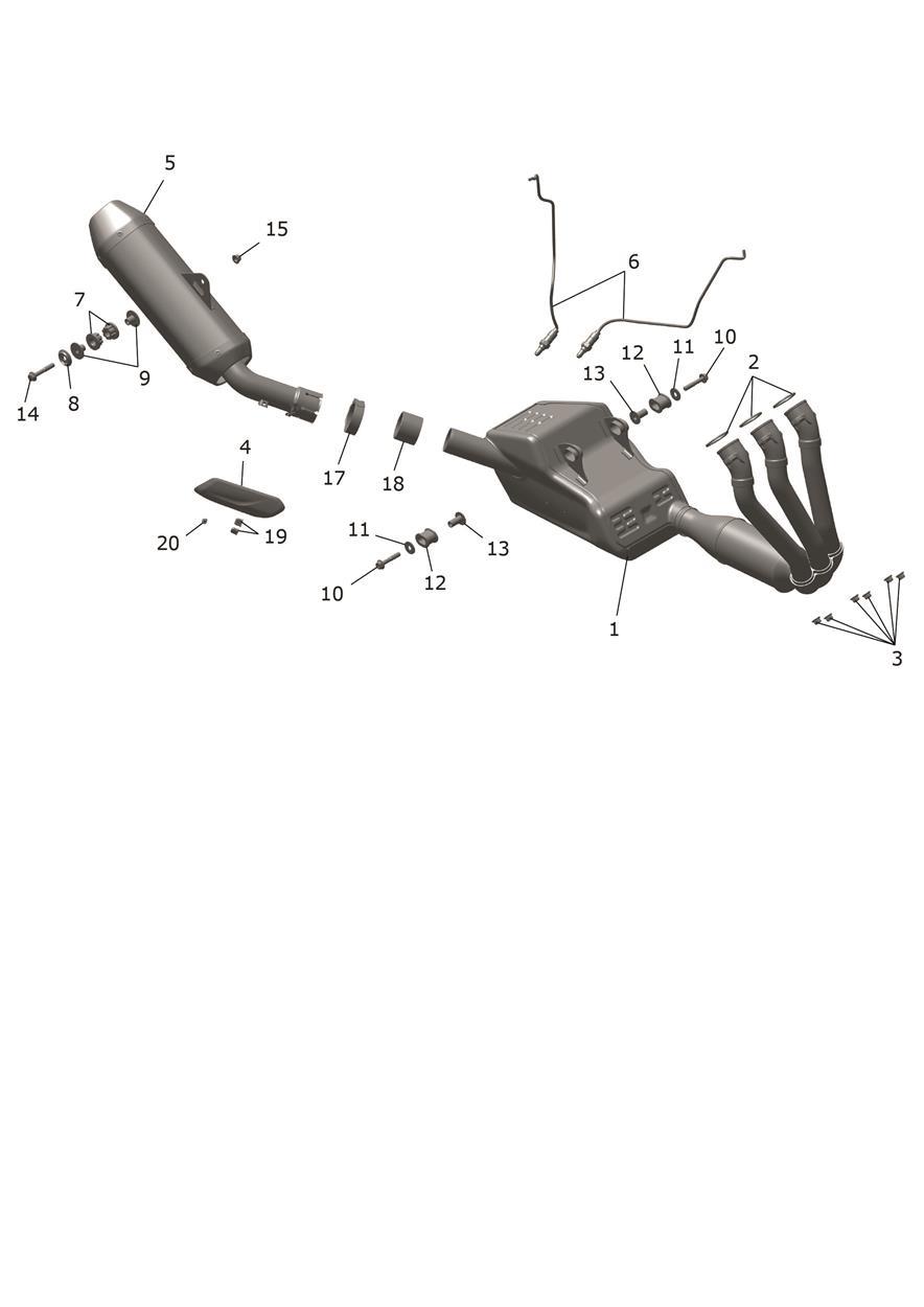 Exhaust System exploded diagram