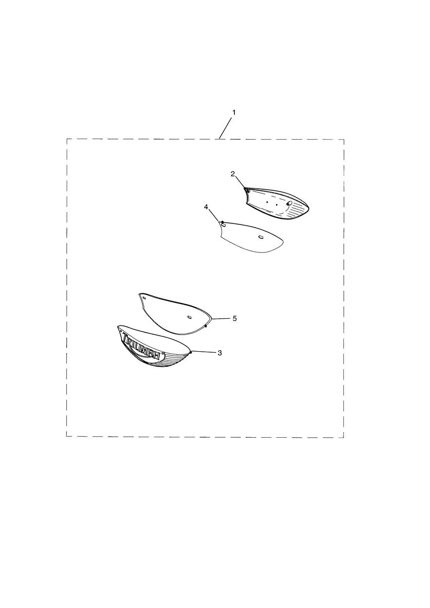 Eyebrow Tank Badge Kit exploded diagram