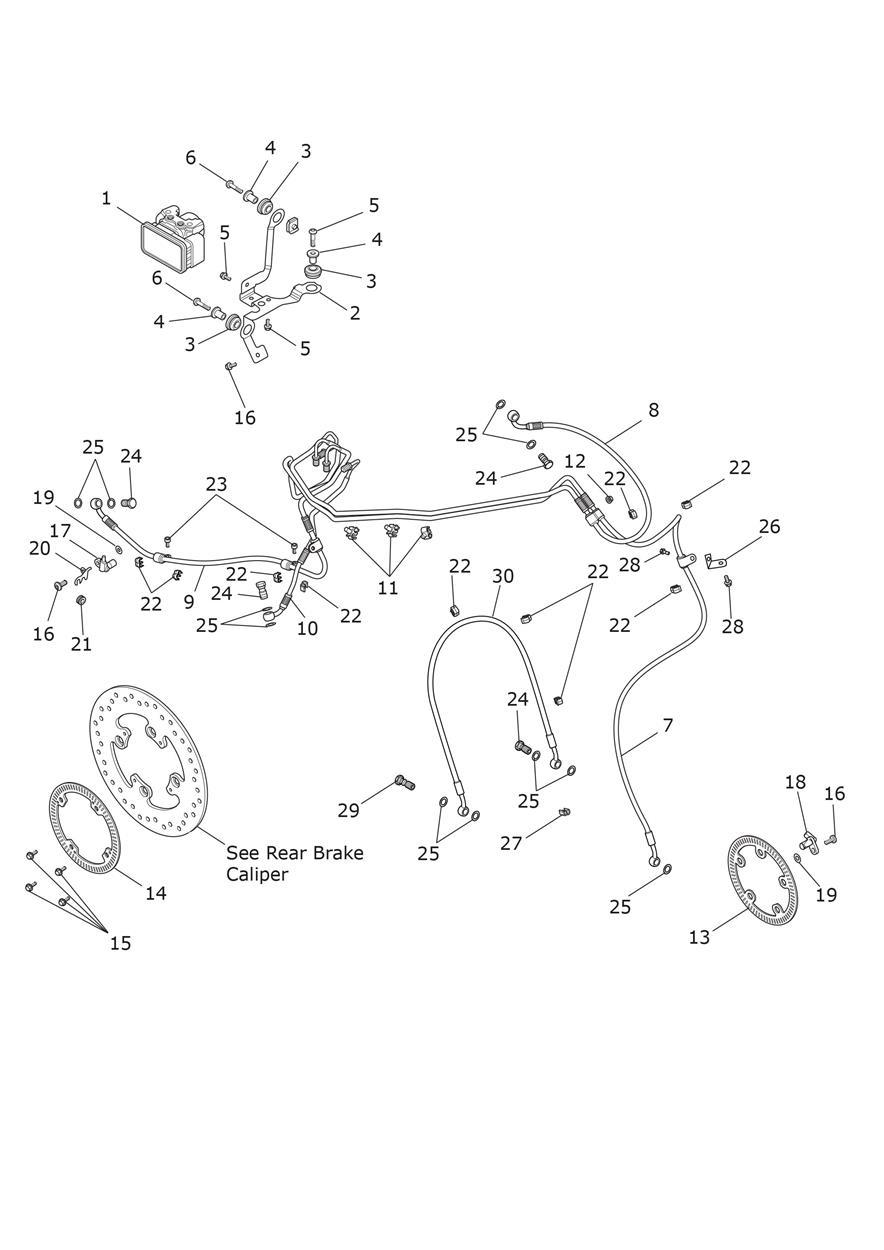 ABS System exploded diagram
