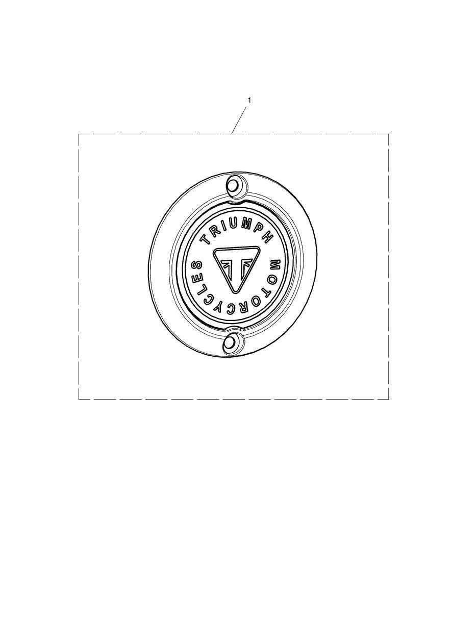 Clutch Badge, Chrome exploded diagram