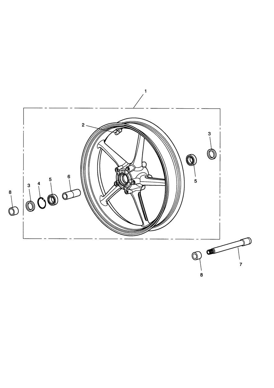 Front Wheel exploded diagram