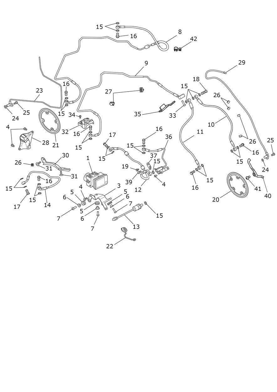 ABS System exploded diagram