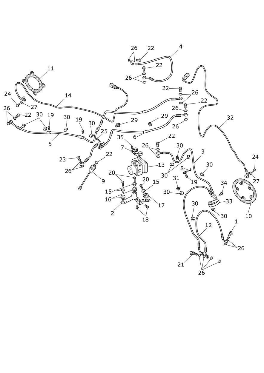 ABS System exploded diagram