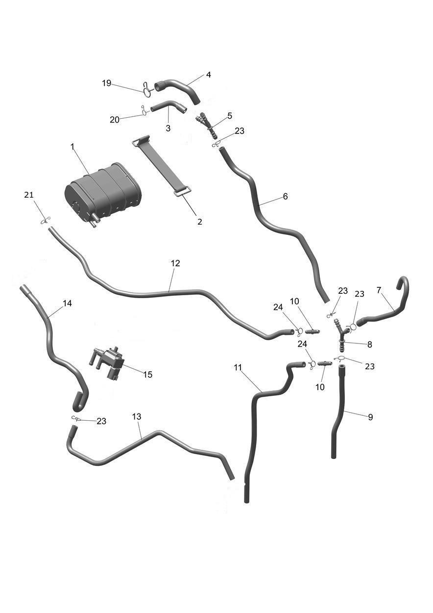 Evap System exploded diagram