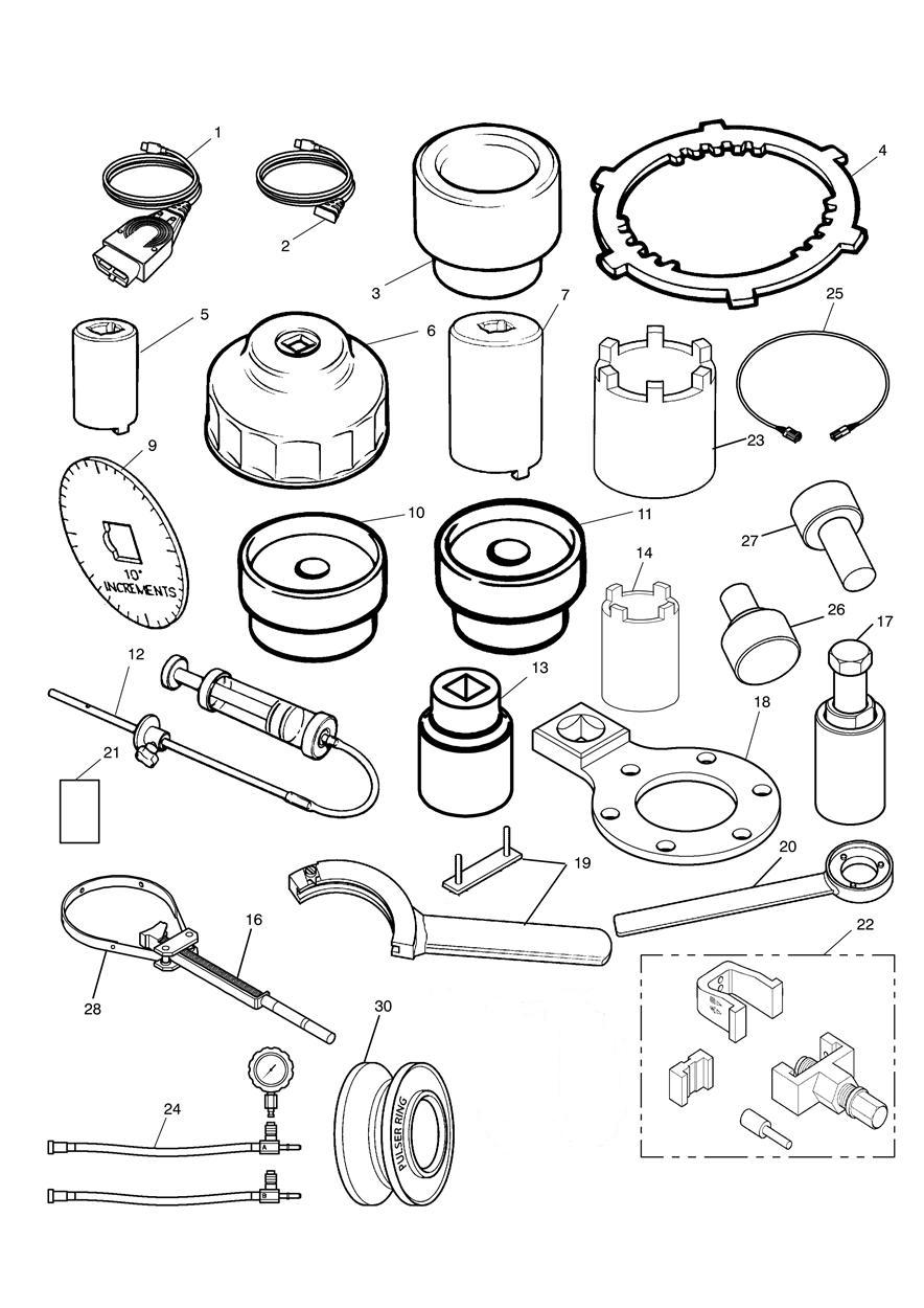 Service Tools exploded diagram