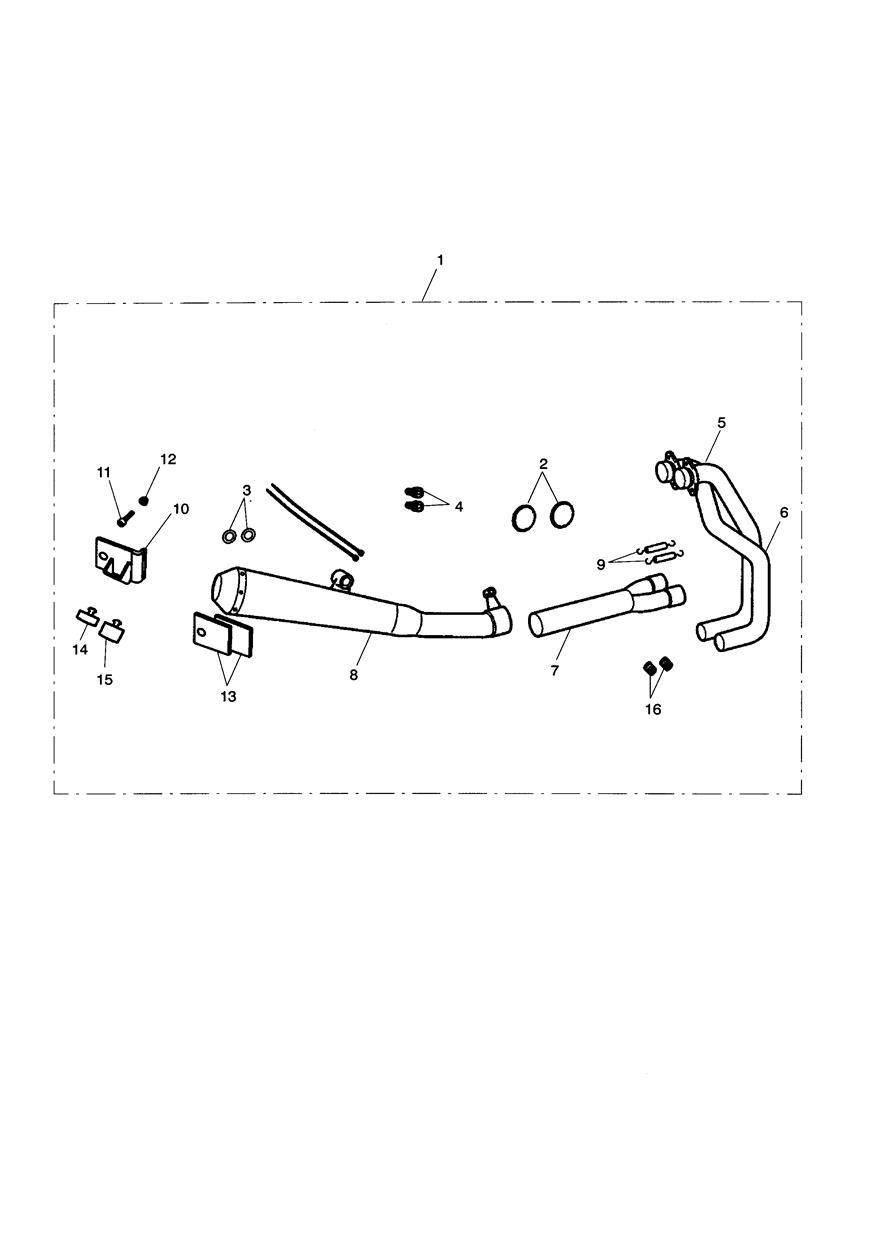 Exhaust System Assy, Arrow 2:1 exploded diagram