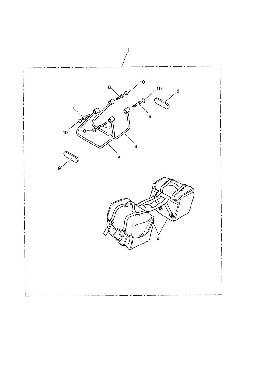 Pannier Kit Leather Type C exploded diagram