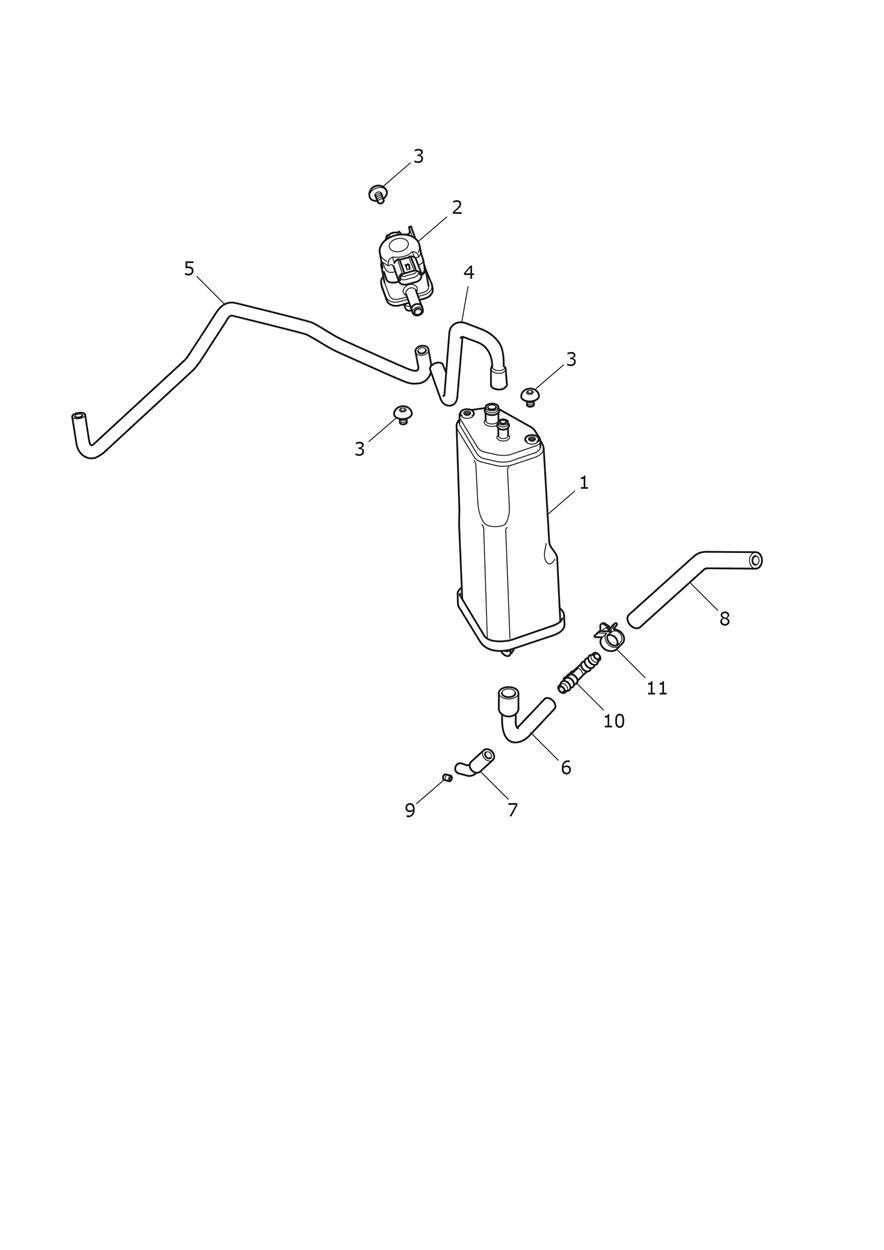 Evap System exploded diagram