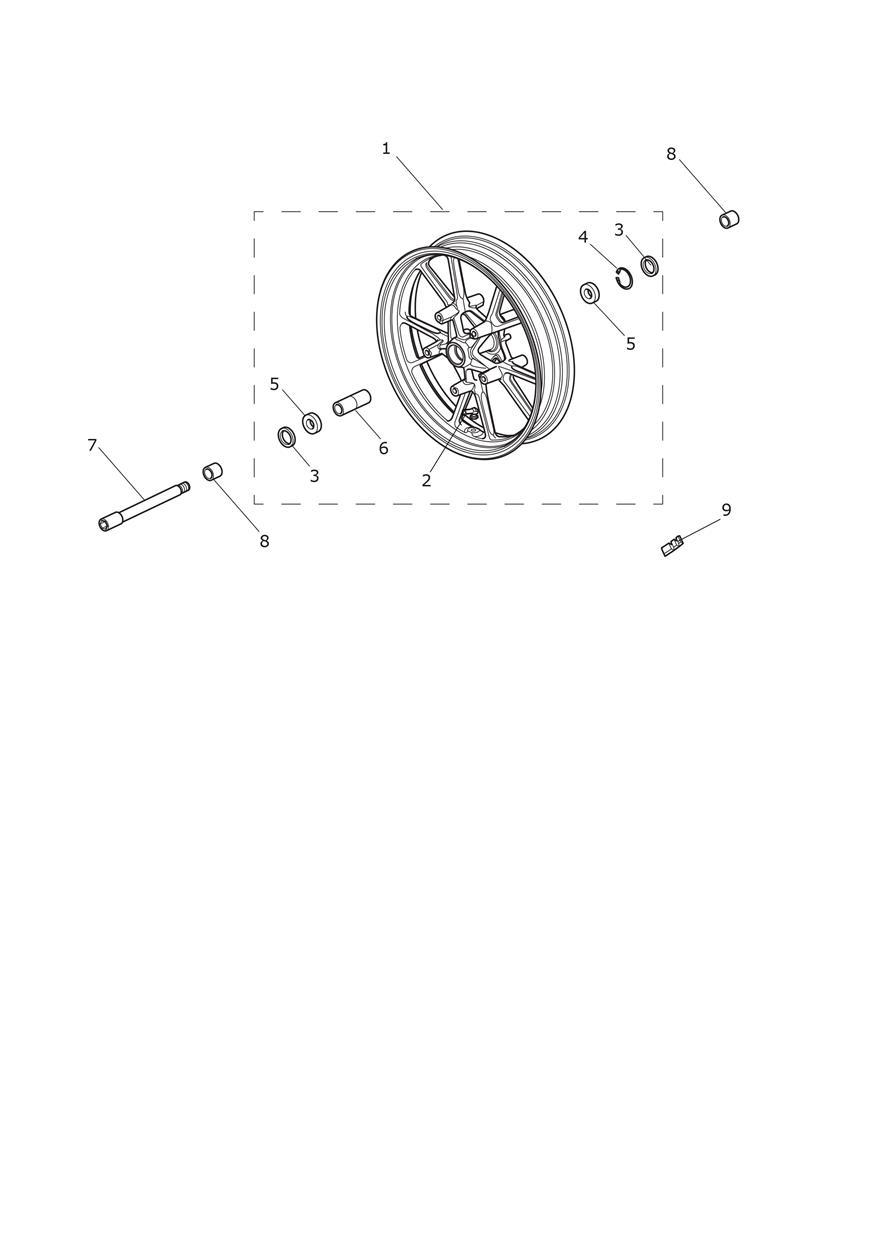 Front Wheel exploded diagram