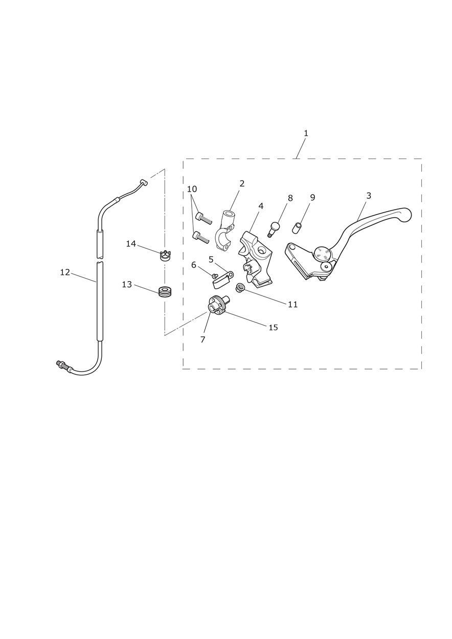 Clutch Controls exploded diagram