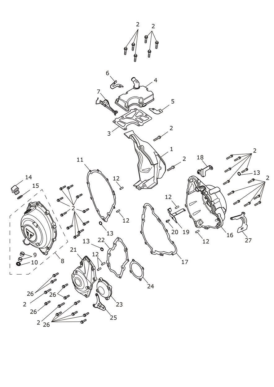 Engine Covers exploded diagram