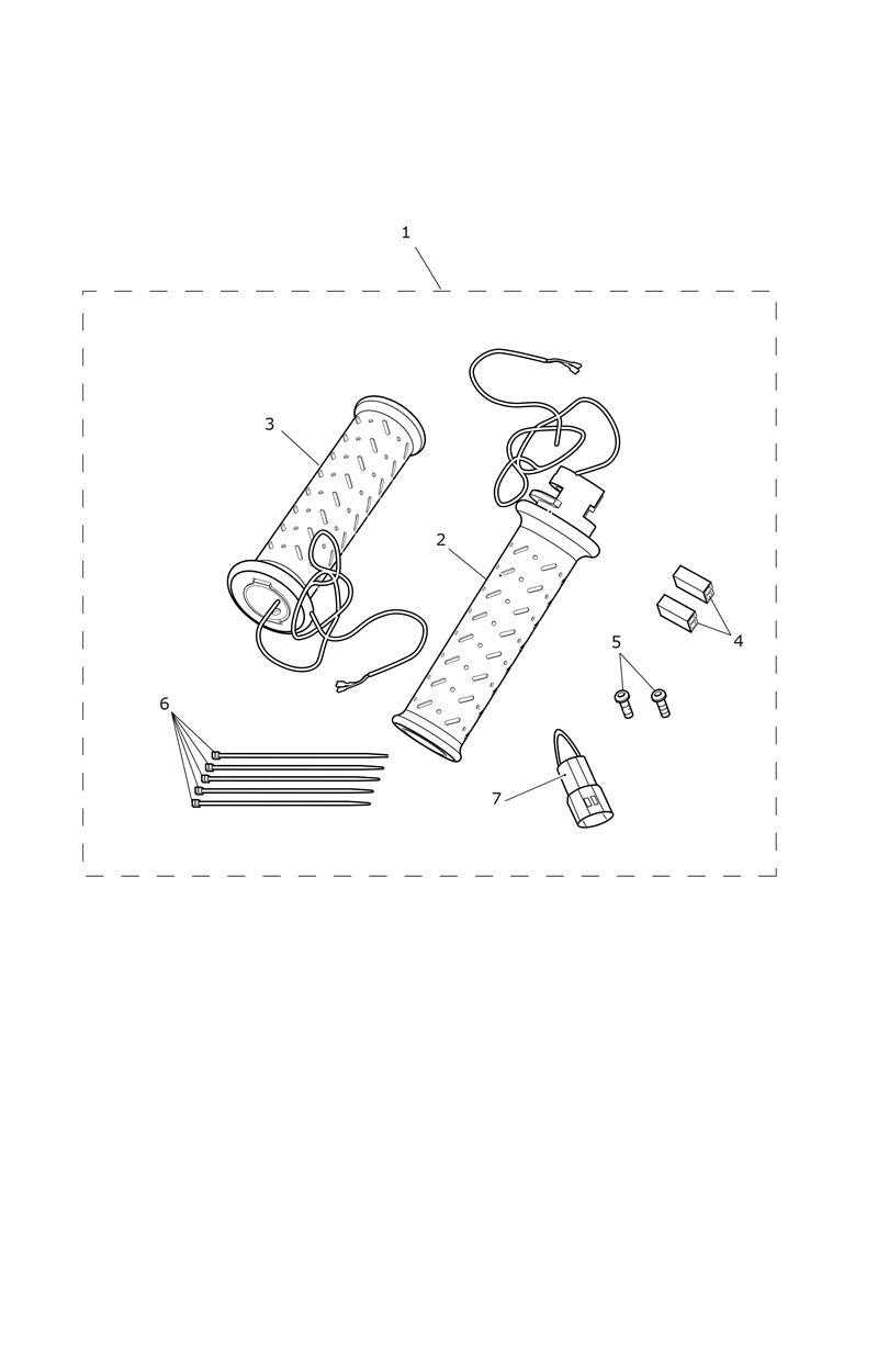 Heated Grip Kit exploded diagram