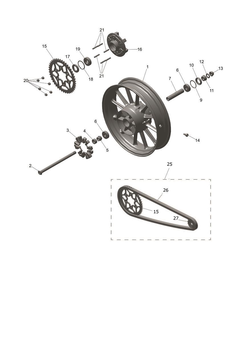 Rear Wheel exploded diagram