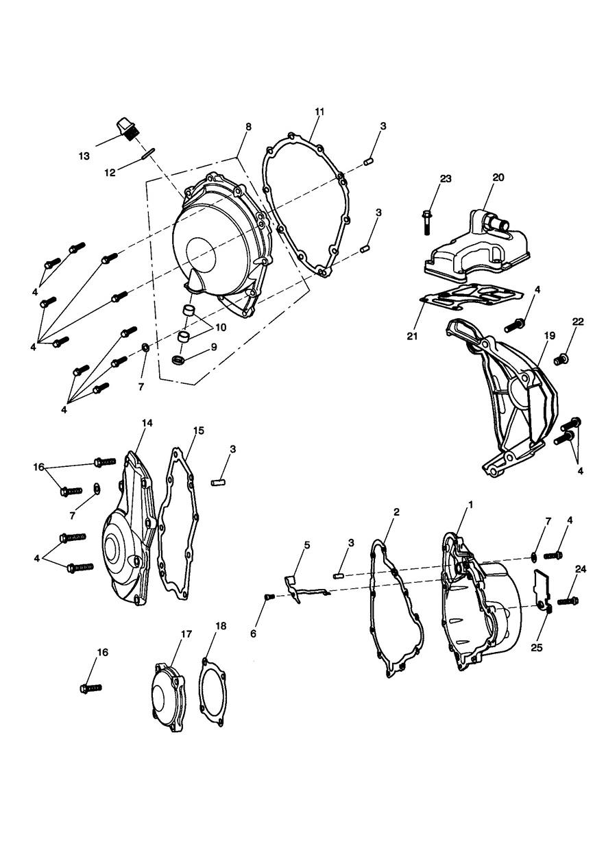 Engine Covers exploded diagram