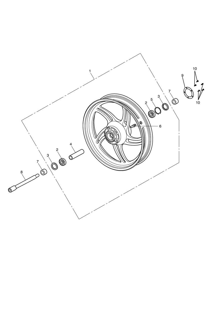 Front Wheel exploded diagram