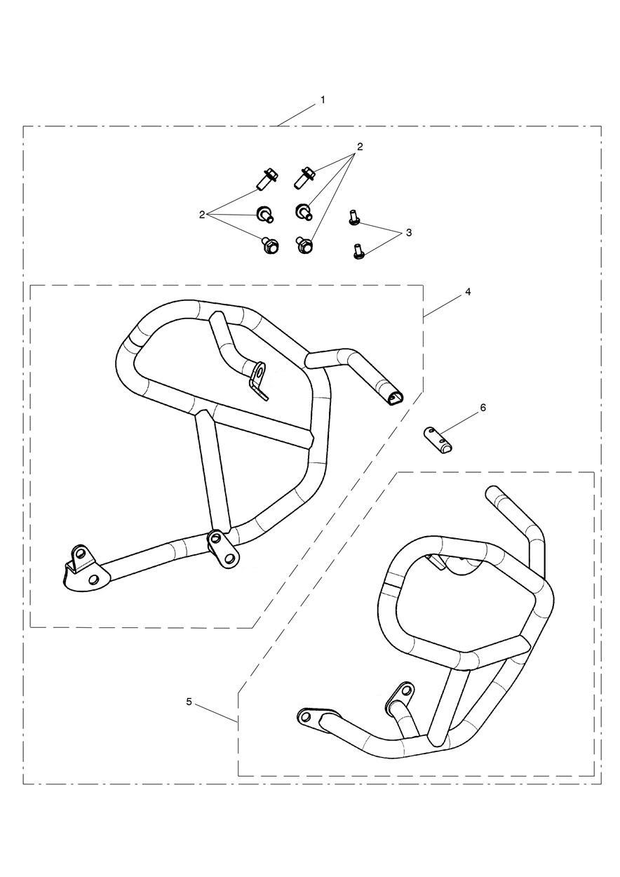 Engine Dresser Bar Kit exploded diagram