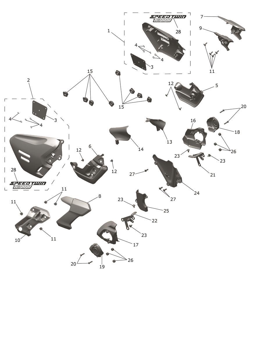 Side Panels exploded diagram