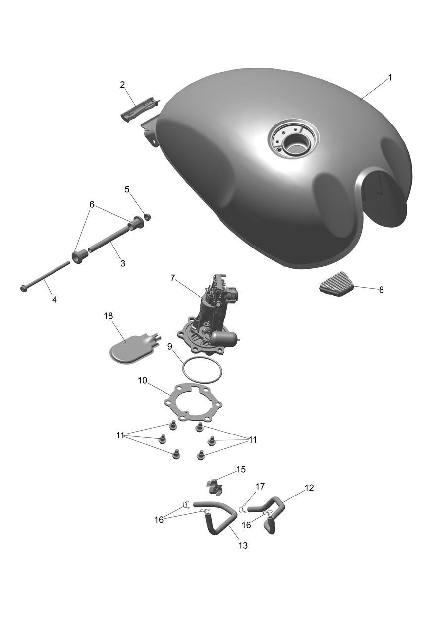 Fuel Tank & Pump exploded diagram