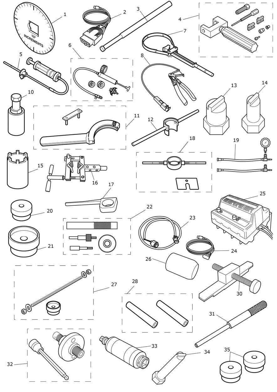 Service Tools exploded diagram