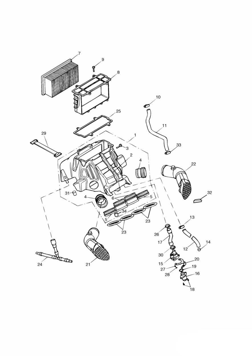 Airbox exploded diagram