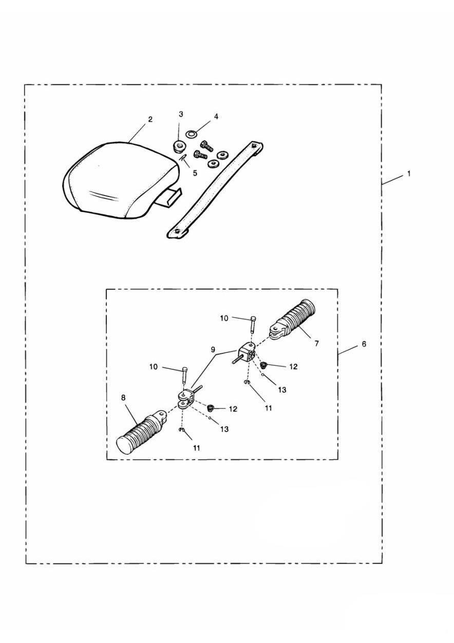 Mudguard Pad Kit exploded diagram