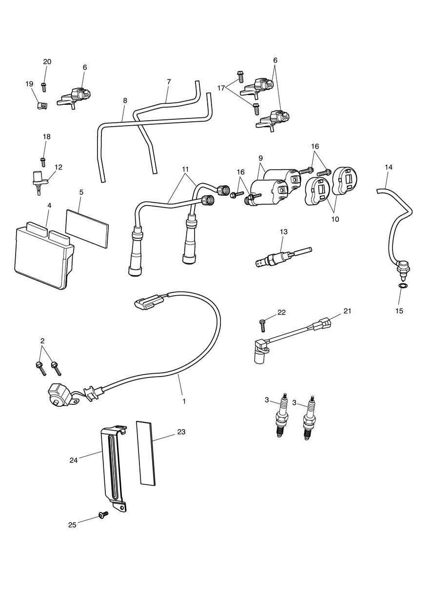 Engine Management System exploded diagram