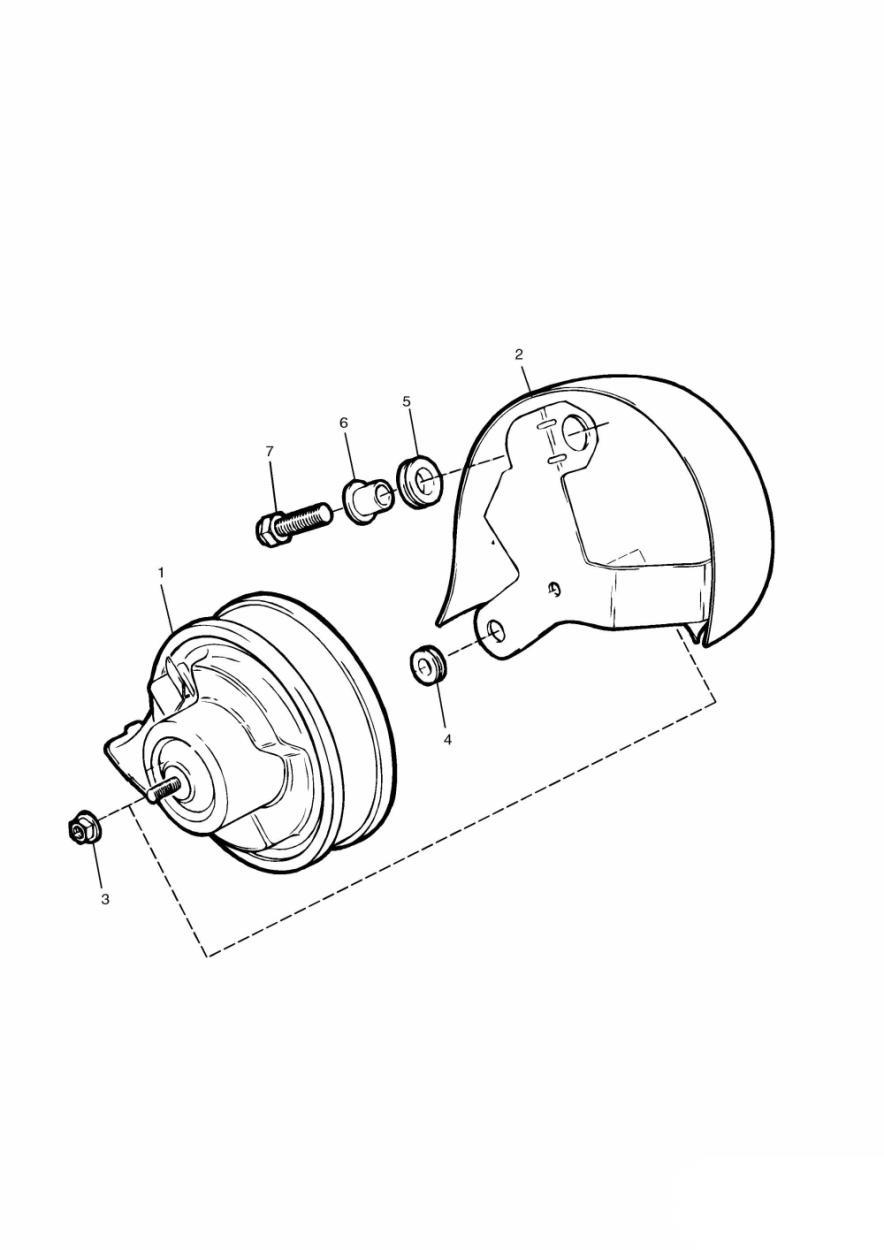 Horn/Horn Cover exploded diagram