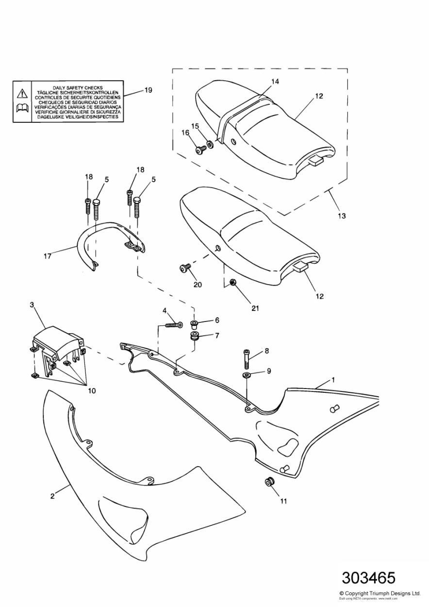 Bodywork - Side Panels exploded diagram