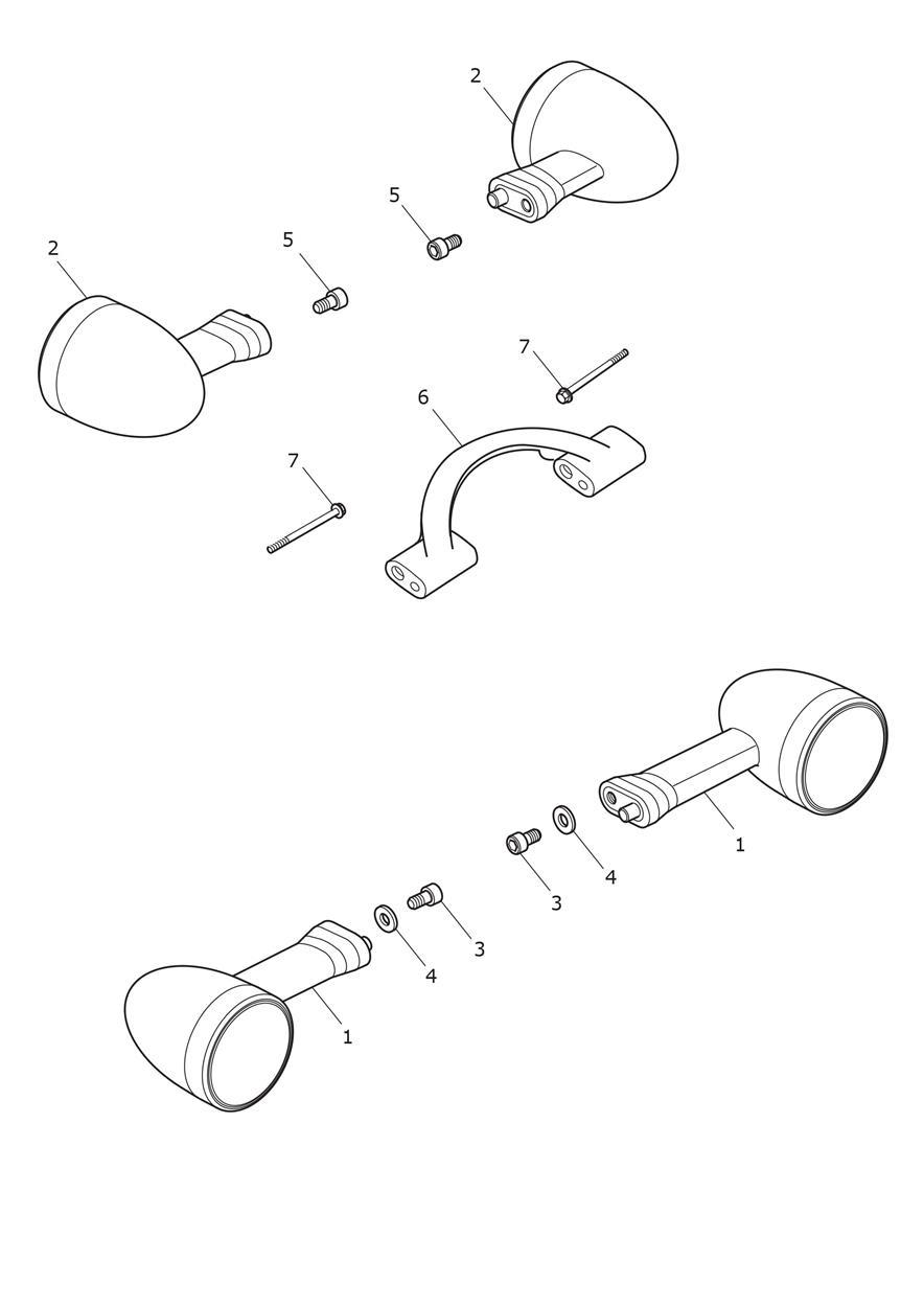 Indicators - US & CA Only exploded diagram