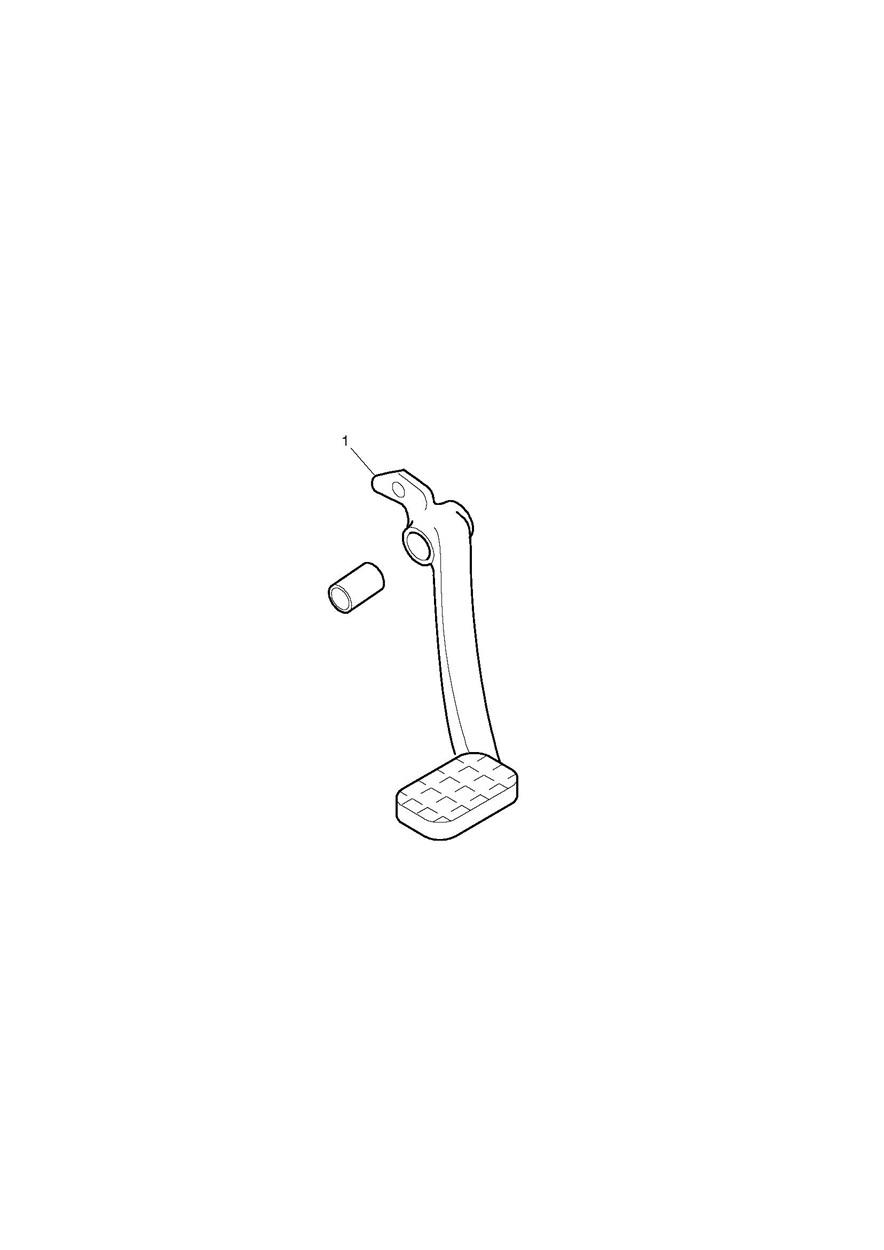 Brake Pedal Kit, Chrome exploded diagram