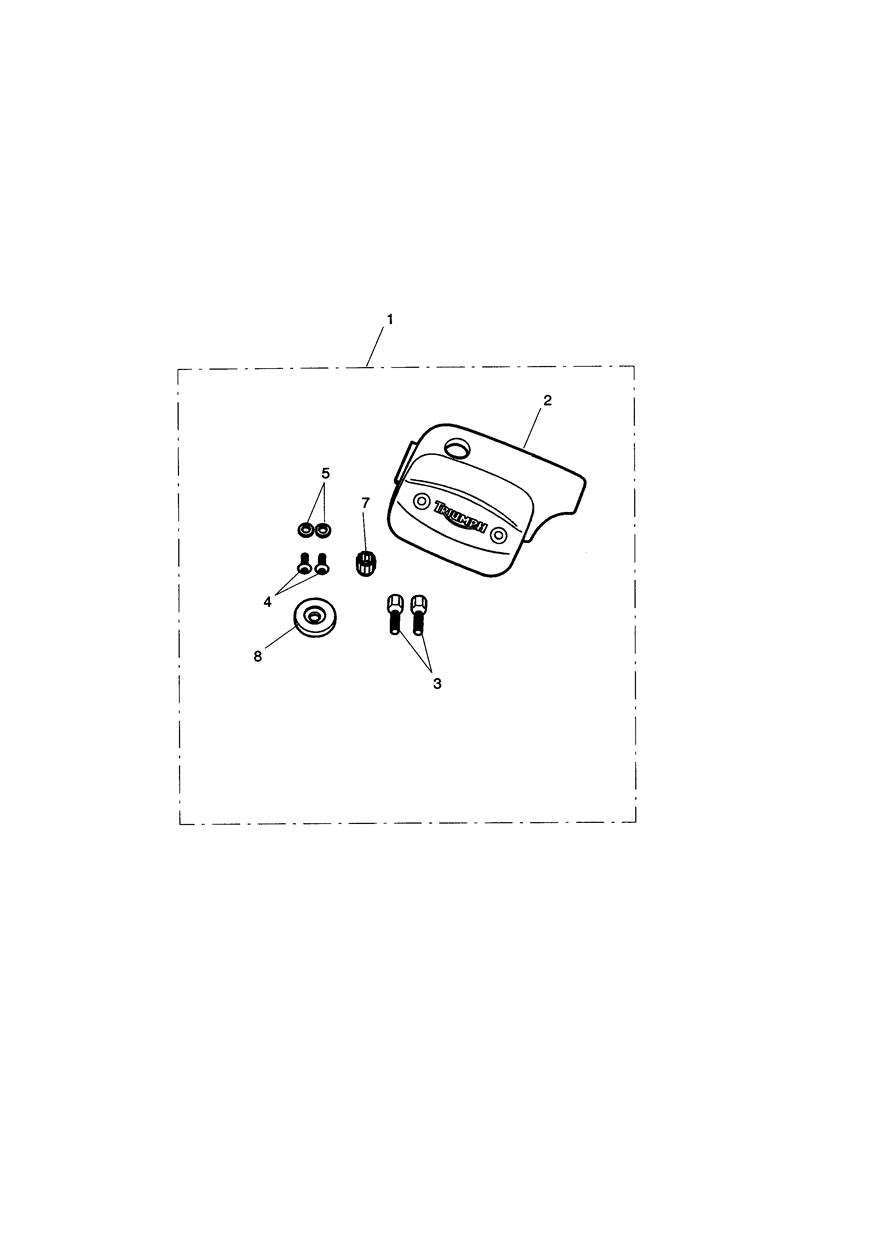 M/Cyl Cover Kit, Chrome exploded diagram