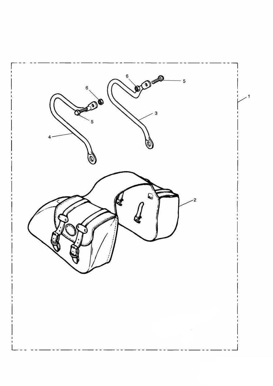 Leather Pannier Kit exploded diagram