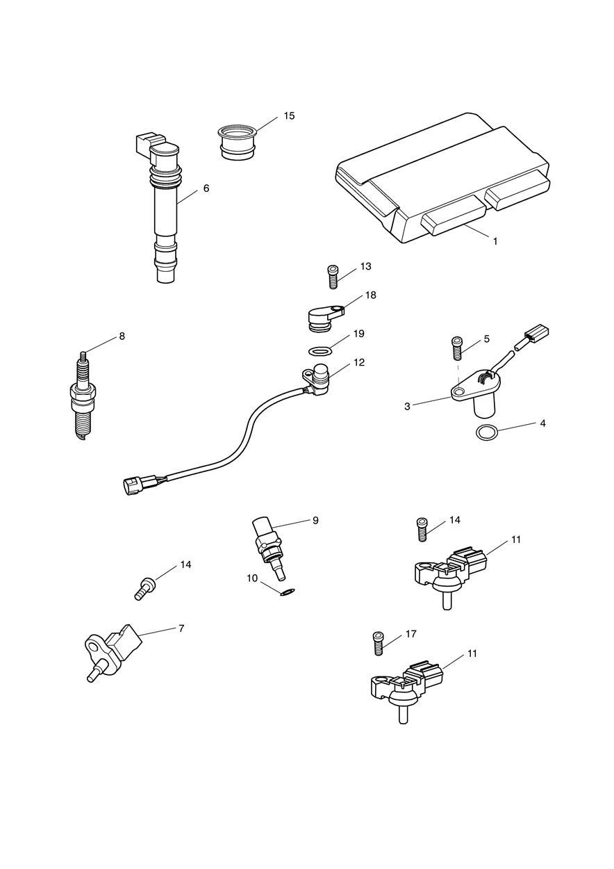 Engine Management System exploded diagram