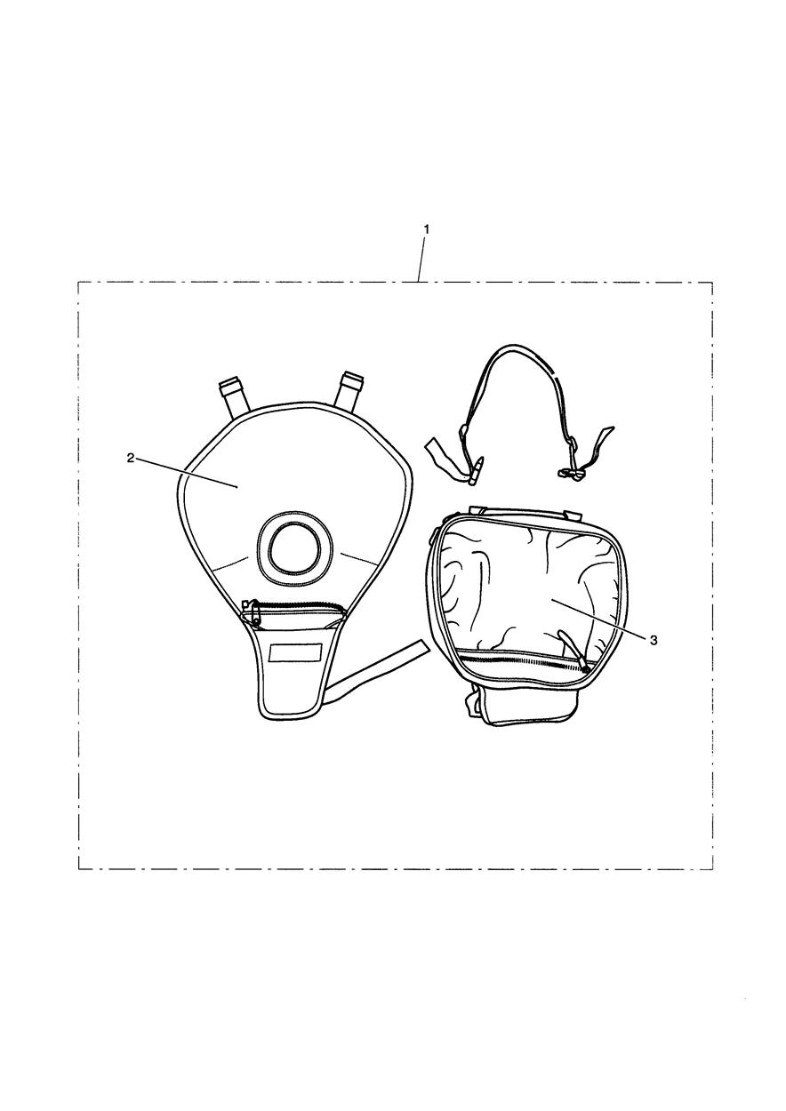 Tank Bag Kit, 15L exploded diagram