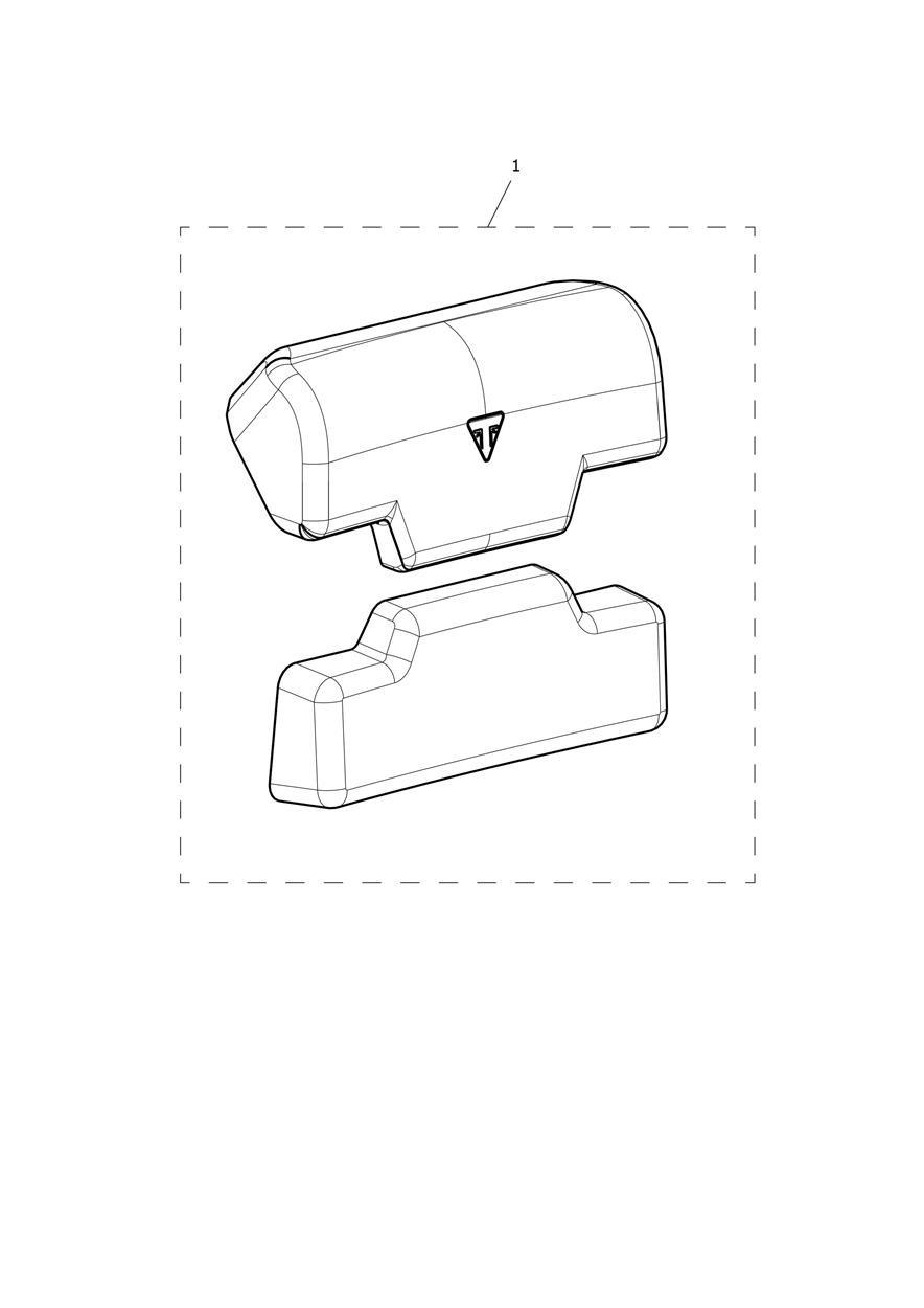 Top Box Back Rest Kit exploded diagram
