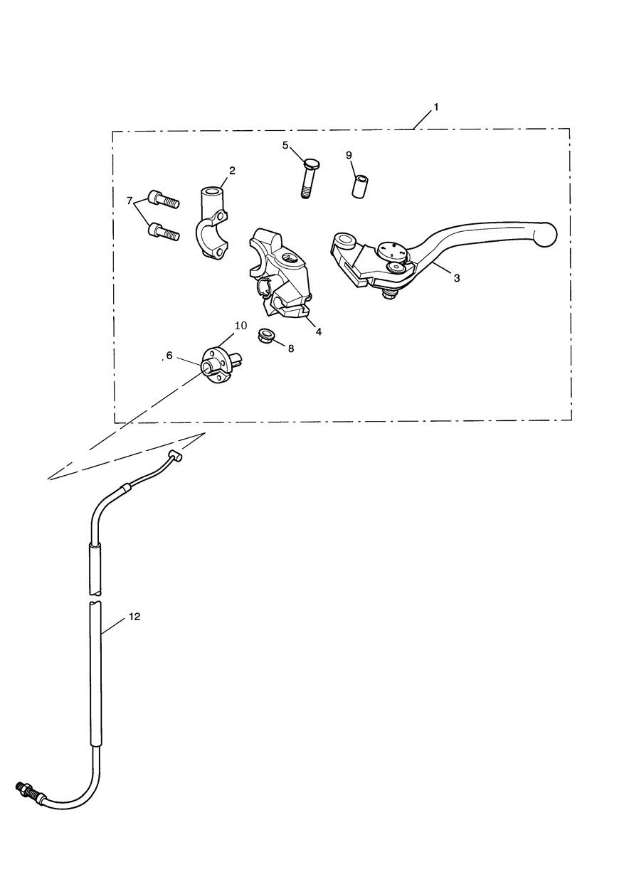 Clutch Controls exploded diagram
