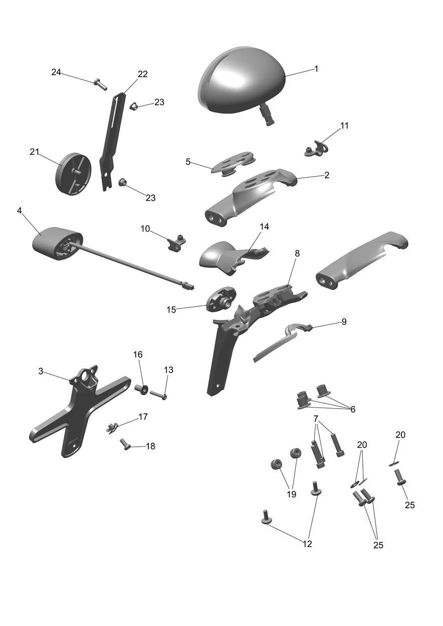 Rear Light exploded diagram