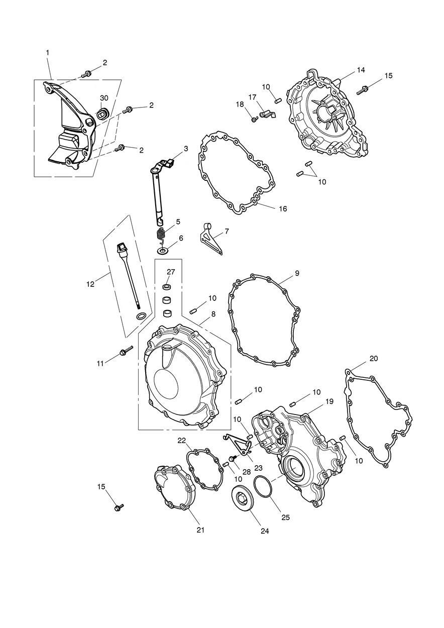 Engine Covers exploded diagram