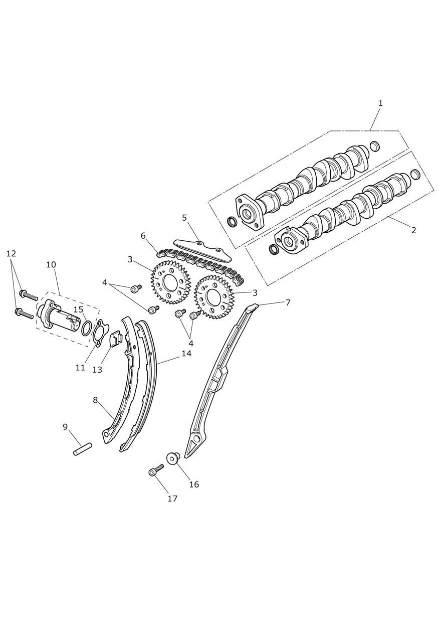 Camshaft & Camshaft Drive exploded diagram