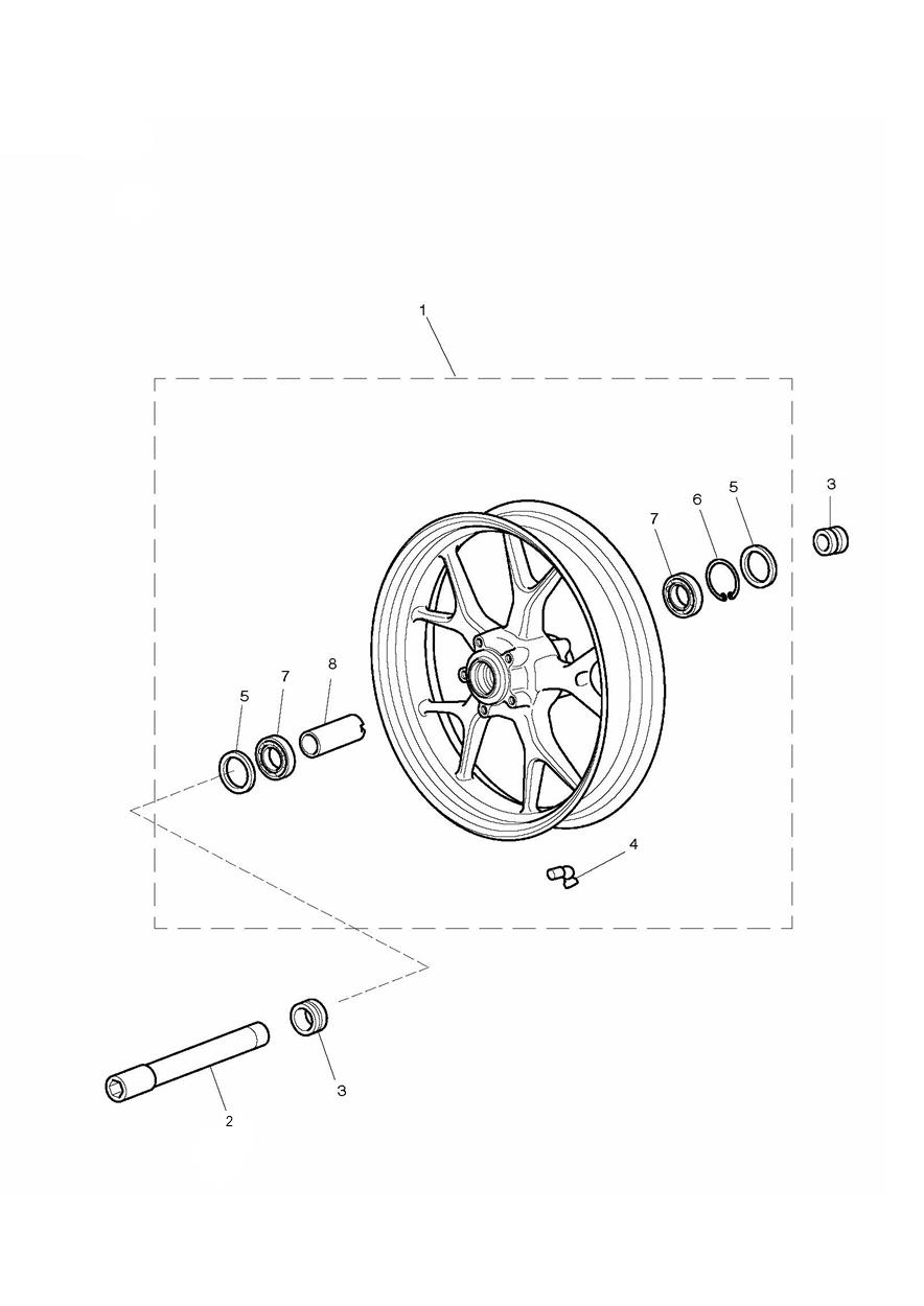 Front Wheel exploded diagram