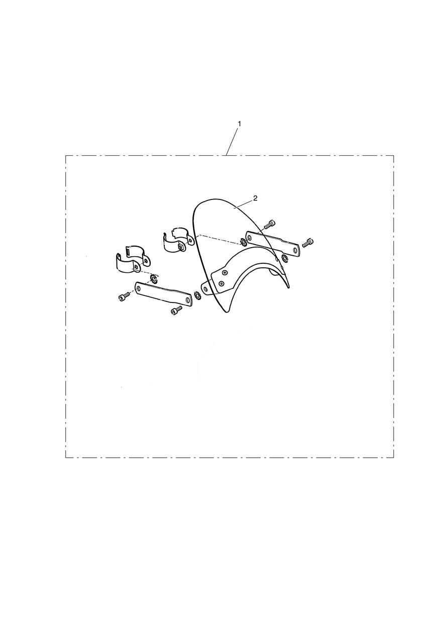 Flyscreen Kit Chrome exploded diagram