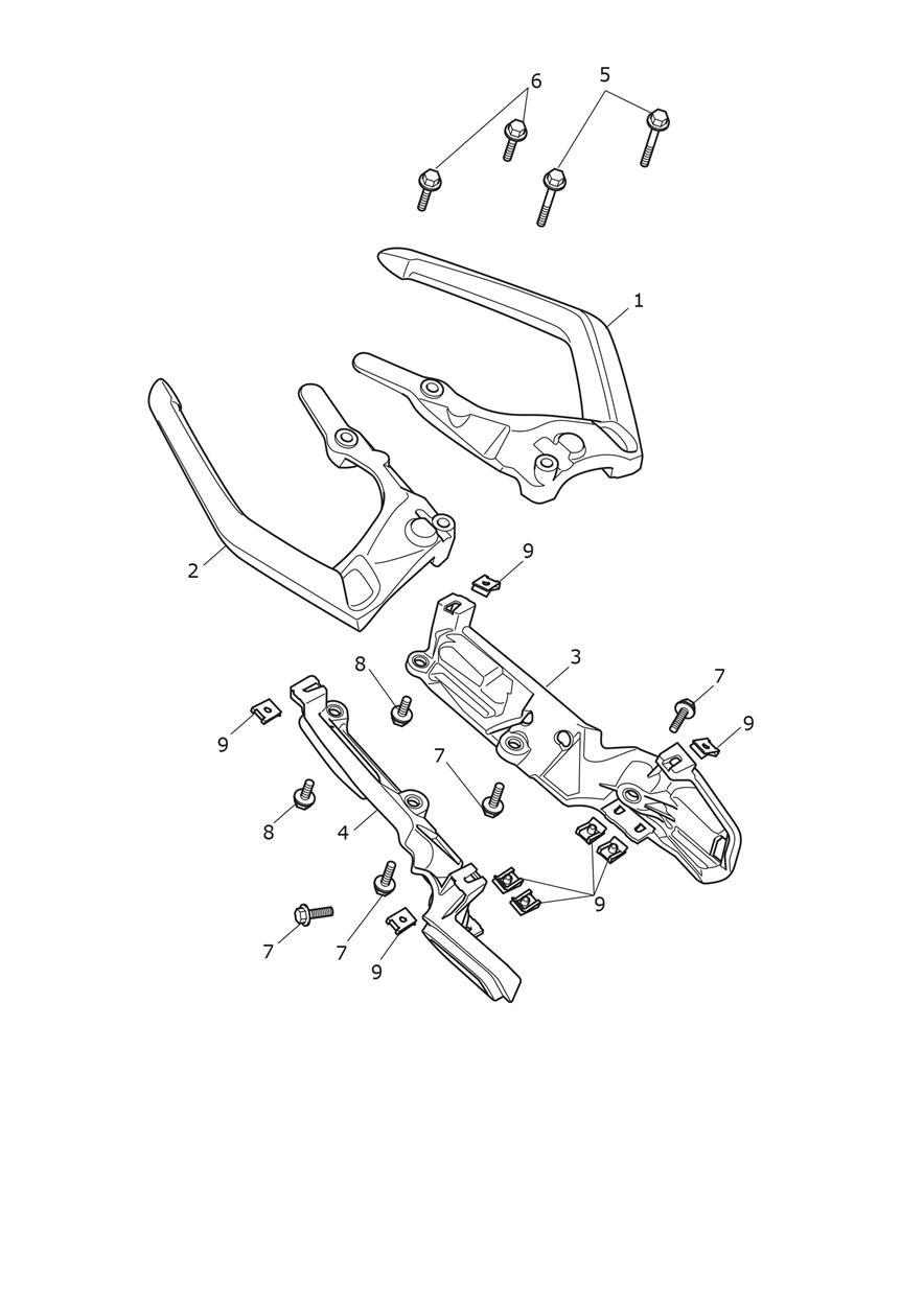 Grab Handles exploded diagram