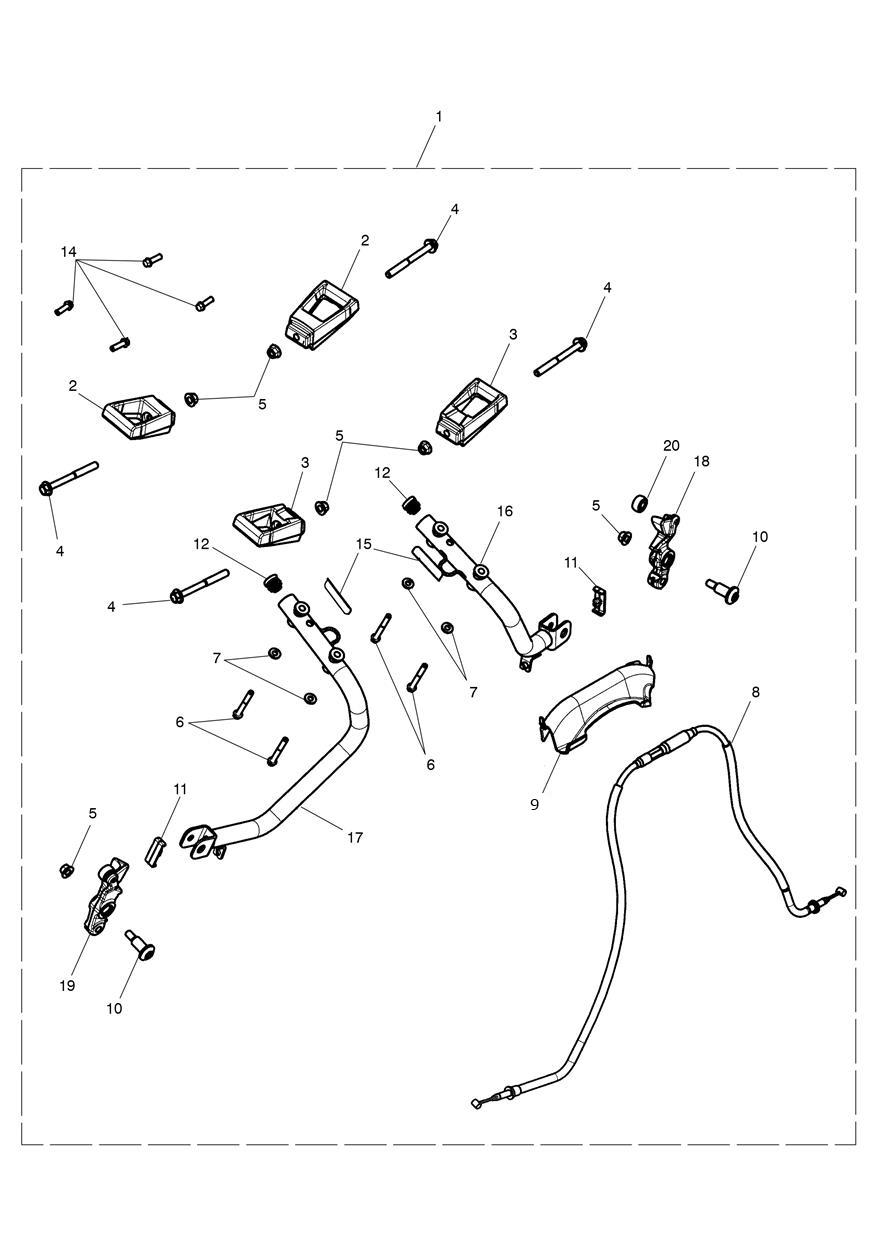 Mounting Kit, Pannier exploded diagram