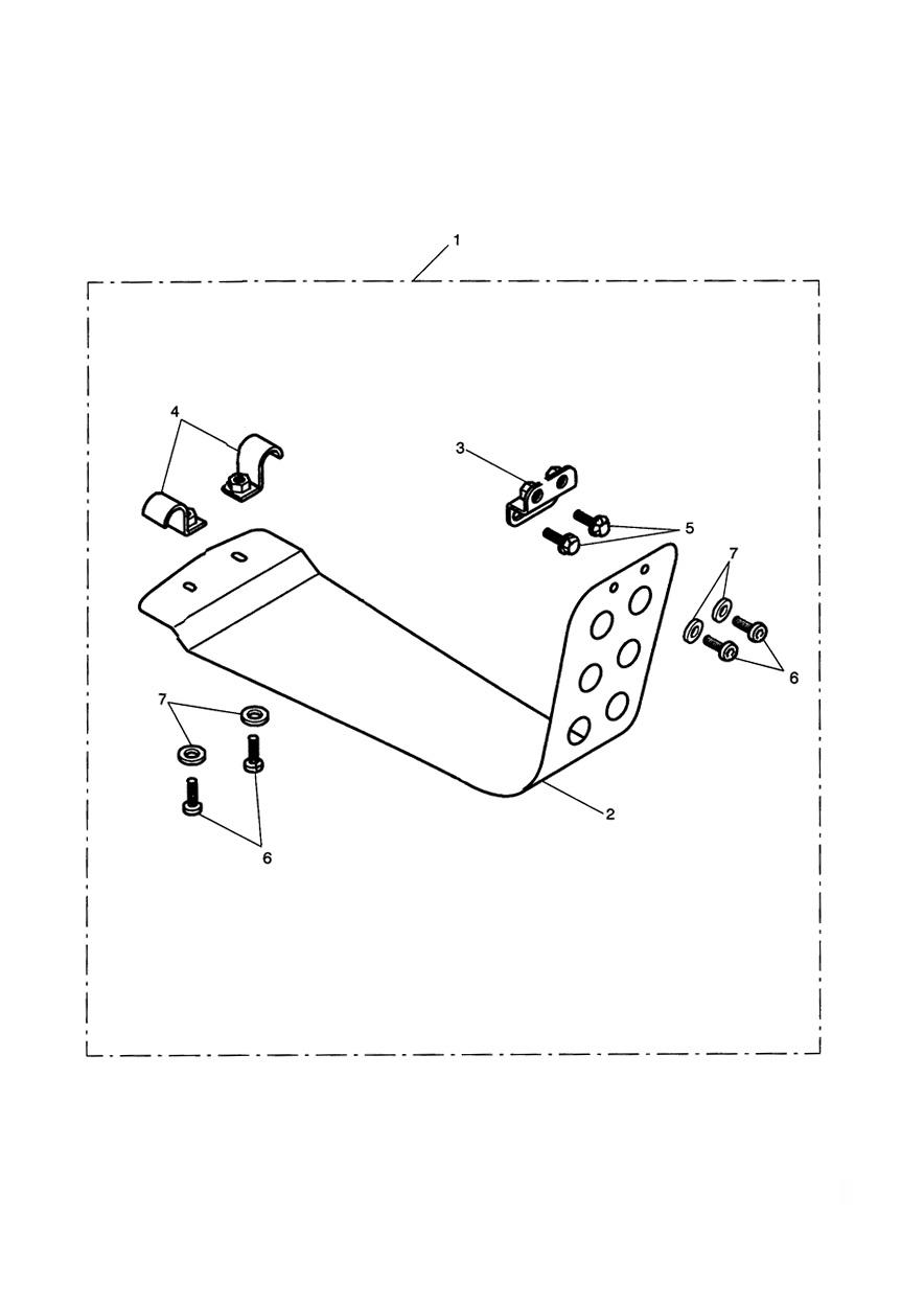 Skid Plate Kit, Black exploded diagram