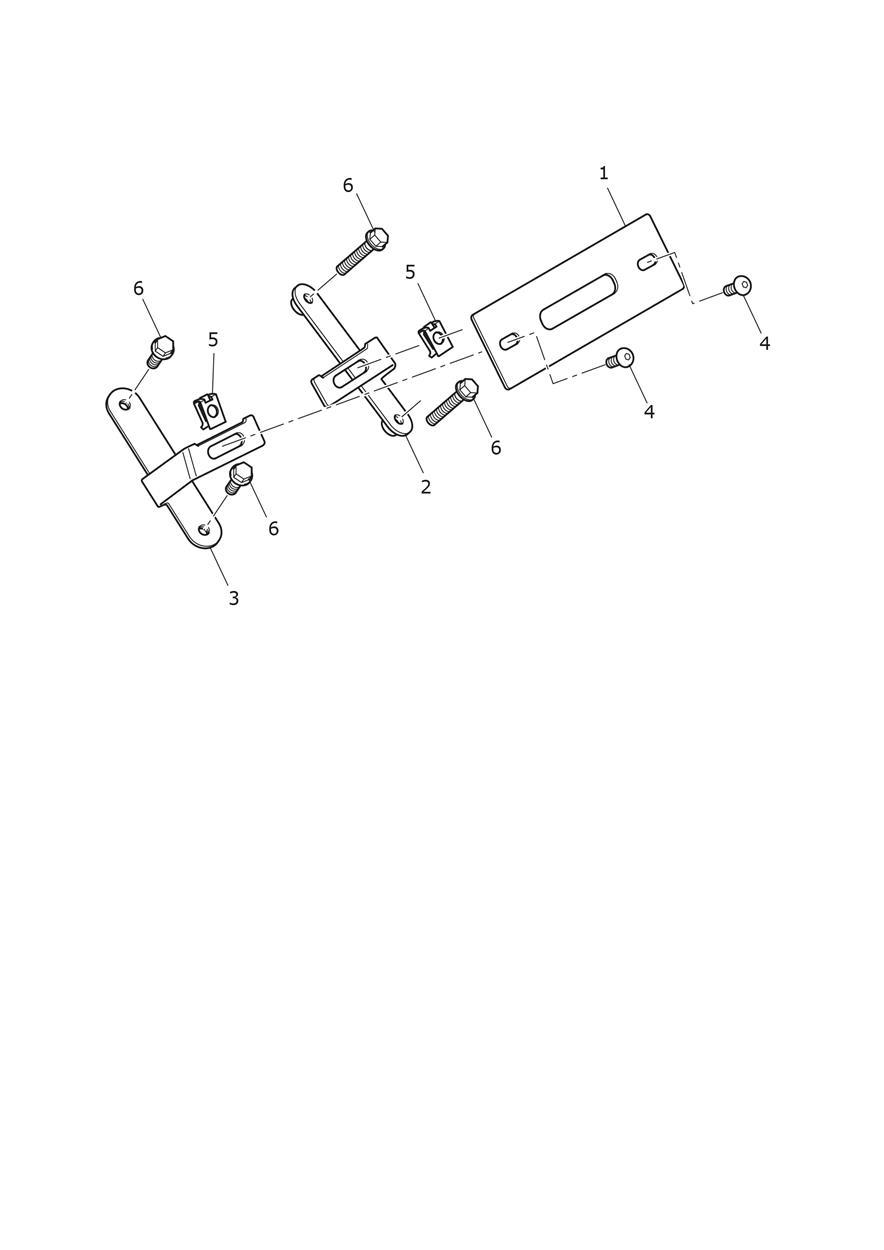 Front Number Plate - IN & ID Only exploded diagram