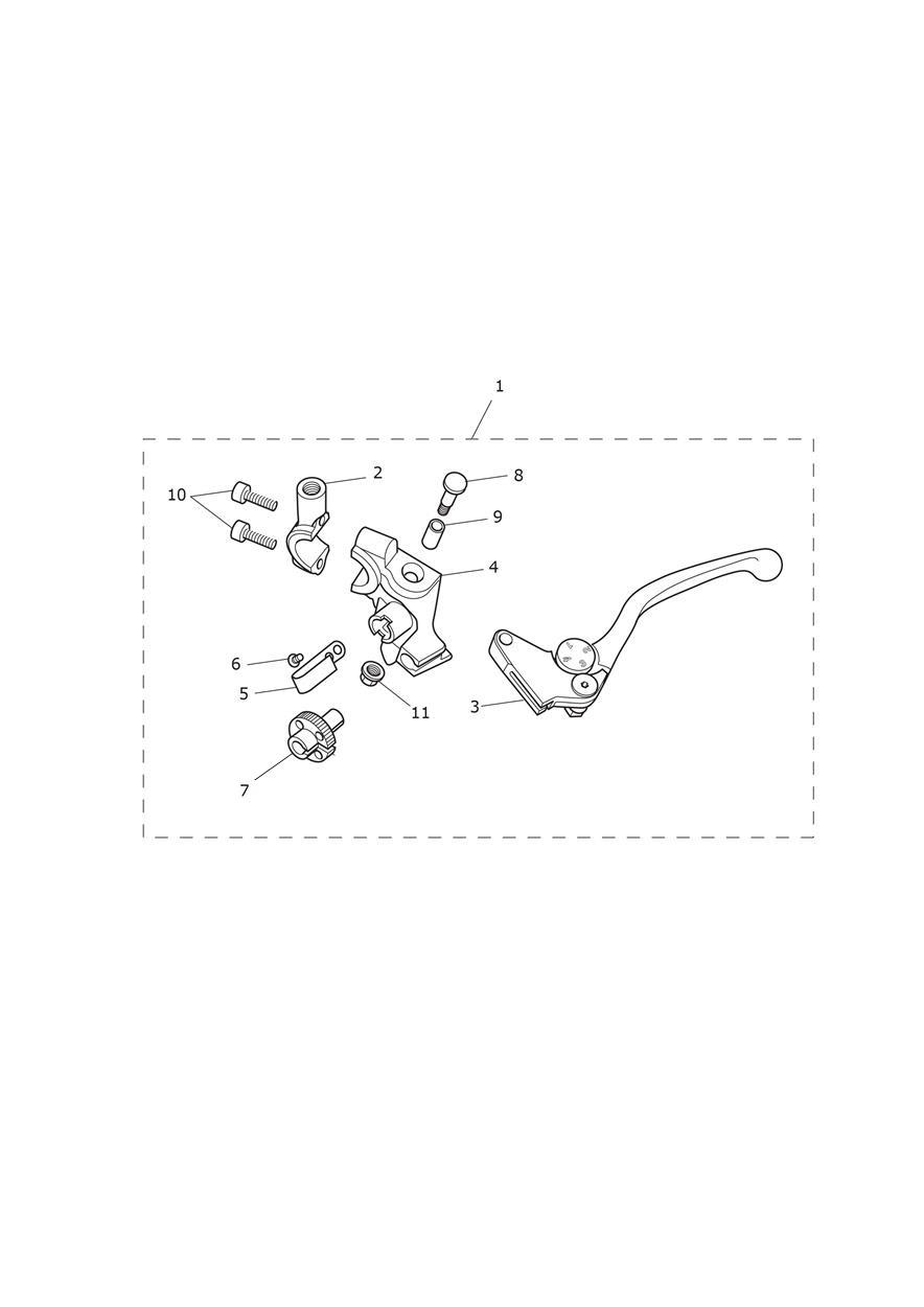 Clutch Controls & Switches exploded diagram